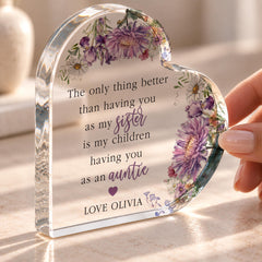 Personalised New Auntie Gift Birthday Gift for Sister