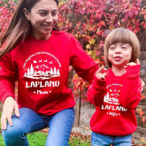 Personalised Lapland Christmas Jumper, Matching Family Christmas Sweatshirt, Kids and Adults