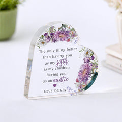 Personalised New Auntie Gift Birthday Gift for Sister