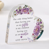 Personalised New Auntie Gift Birthday Gift for Sister