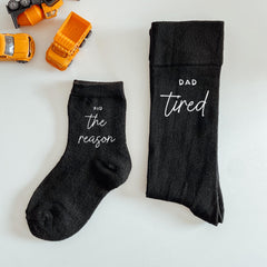 Matching Dad and Kid Socks, Funny Father’s Day Gift, Socks Set