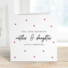 Mother and Daughter Card Sentimental Gift for Mum Thoughtful Keepsake Card for Her Mother's Day Birthday Card Heartfelt Message for Mum