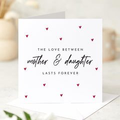 Mother and Daughter Card Sentimental Gift for Mum Thoughtful Keepsake Card for Her Mother's Day Birthday Card Heartfelt Message for Mum