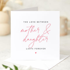 Mother Daughter Card Forever Bond Card Love Between Mummy Baby Girl Card Mum's Birthday Mother's Day Valentine's Day Special Card