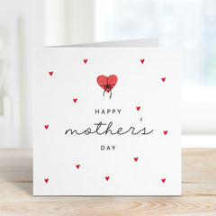 Mother's Day Card Cute Heart Design Thoughtful Gift for Mum Grandma Nanny Special Keepsake Card for Her Mummy Mama Auntie Grandma Nanny Nan