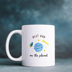 Mug Gift for Dad Best Dad on the Planet Gift from Child Father's Day Birthday Christmas Keepsake Funny Coffee Cup for Dad from Son Daughter
