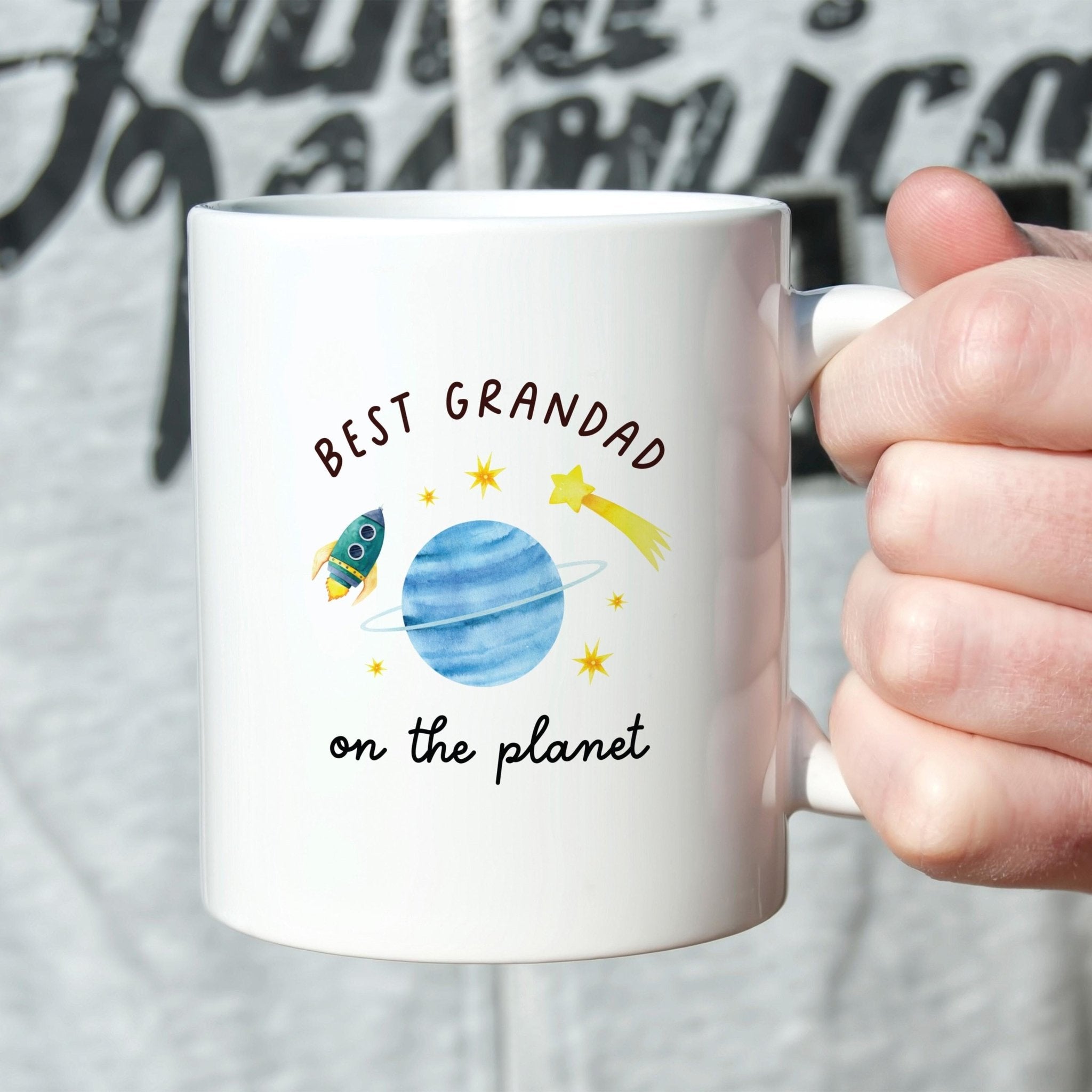 Mug Gift for Grandad Best Grandad on the Planet Gift Father's Day Birthday Christmas Keepsake Funny Coffee Cup