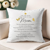 Mum Cushion Gift for Mother's Day Birthday Sentimental Pillow Home Decor From Daughter Son