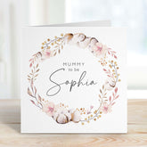 Mummy To Be Card Card For New Mum With Her Name With Floral Mum's Gift Card For Mum Happy Mother's Day Baby Shower Gift Card Baby Birth Gift