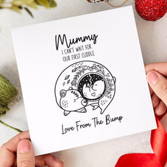 Mummy to Be Card Mothers Day Card from the Bump Cute Bear Illustration Pregnancy Card First Mothers Day Card New Mum to Be Gift