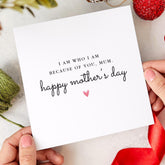 Mum's heartfelt Mother's Day card for a special Mum Appreciation Gift to Celebrate her love and strength Gift Card for Mummy Love You Mama
