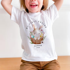 My First Easter Bunny Bodysuit with Name – Gift for Daughter, Niece - Baby & Toddler Sizes