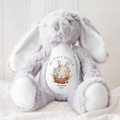 My First Easter Bunny Soft Toy – Personalised Plush Gift for Baby Girl or Boy Nephew Niece Son Daughter Grandson