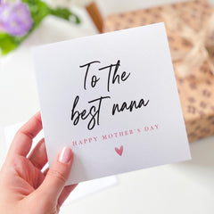 Nana Card Gift Card for Nana Mother's Day Card for Grandma Heartfelt Message Thoughtful Keepsake for Her Special Nan To The Best Nana