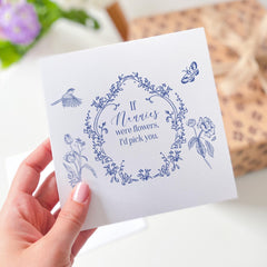 Nanny Birthday Card Grandma Mother's Day Floral Grandparent Card If Nannies Were Flowers I'd Pick You Thoughtful Gift