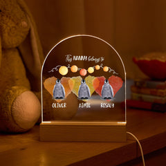 Nanny LED Night Light Gift Name Grandchildren Mother's Day Christmas Birthday Penguin Lamp Granny Nana