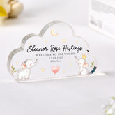 New Baby Gift Personalised Baby Shower Gift For New Parents Welcome to the World Keepsake Baby Girl Name Date Weight Cute Elephant Balloons