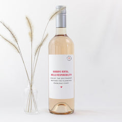 New Home Gift Wine Label Goodbye Rental Hello Responsibility Housewarming Gift for Friend Prosecco Bottle Sticker New Homeowner Present