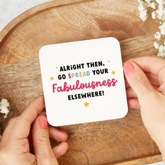 New Job Gift for Her Funny Leaving Work Coaster for Colleague Good Luck Coworker Friend Far Away Gift Joke Faraway Leaving Keepsake