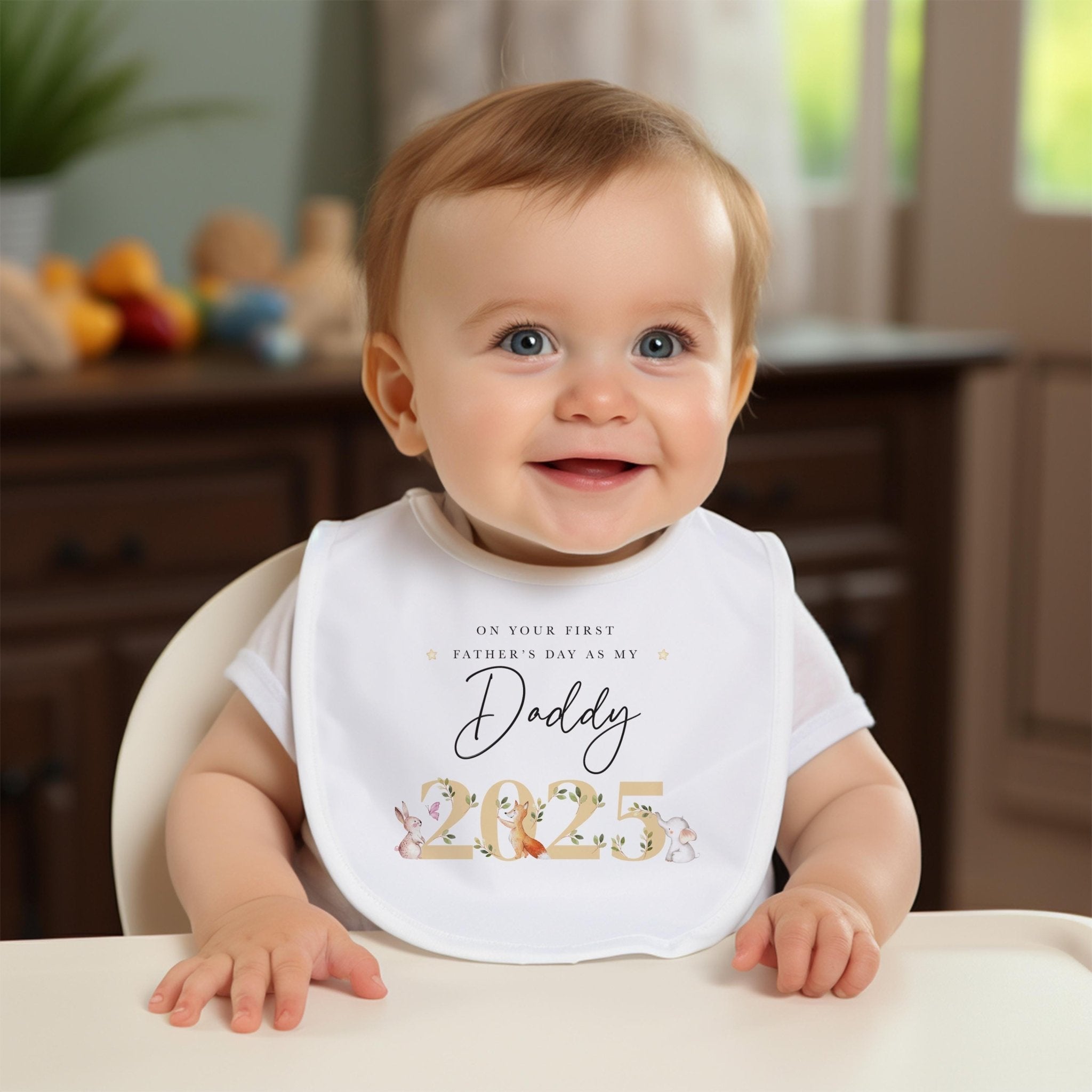 On Your First Father's Day as My Daddy Bib or bodysuit Our 1st Father's Day 2025 Outfit New Dad Keepsake