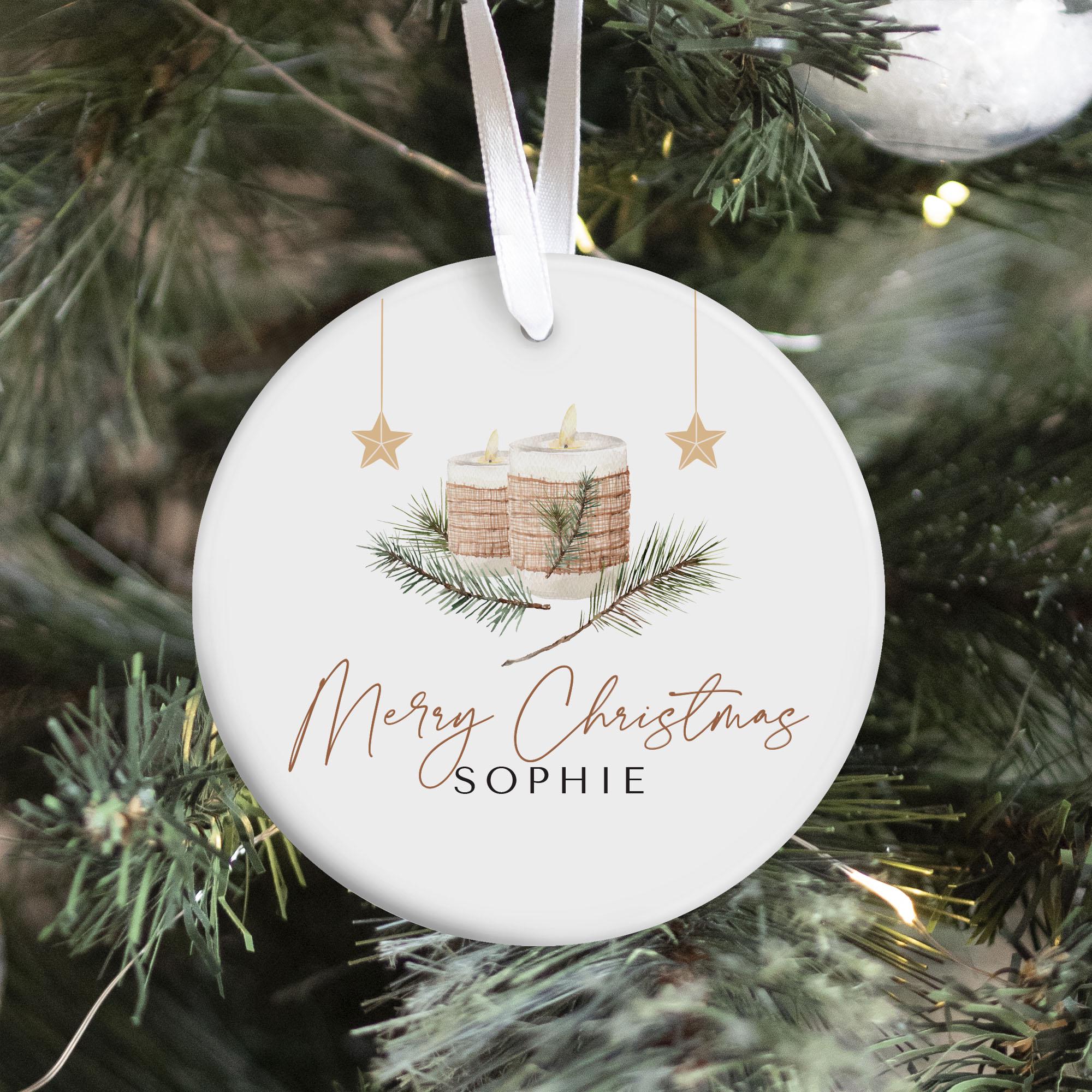 Ornament with Elegant Design Personalised with Names Custom Keepsake for Friends, Family, and Special Occasions Featuring Your Names