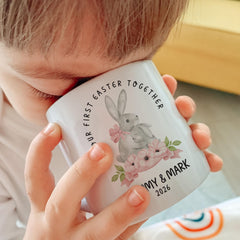 Our First Easter Together Personalised Mum & Child Mugs