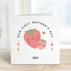 Our First Mothers Day Card Cute Mum Son Daughter Baby Personalised New Mum Card 1st Mothers Day Gift from Baby Mama Baby Card