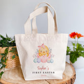 Personalised Baby Girl First Easter Tote Bag – Egg Hunt Gift with Custom Name