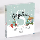 Personalised Baby’s First Christmas Acrylic Block – Festive Keepsake Gift for Newborn or Child
