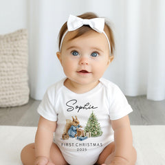 Personalised Baby’s First Christmas Bodysuit Gift – Xmas Outfit for Newborn or Infant