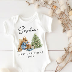 Personalised Baby’s First Christmas Bodysuit Gift – Xmas Outfit for Newborn or Infant