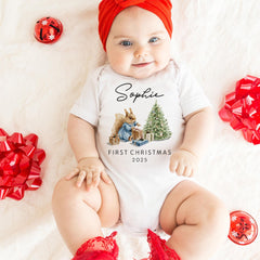 Personalised Baby’s First Christmas Bodysuit Gift – Xmas Outfit for Newborn or Infant