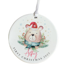 Personalised Baby’s First Christmas Ornament Baby 1st Xmas Keepsake Bauble New Baby Gift Christmas Tree Decor