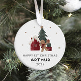 Personalised Baby’s First Christmas Ornament Gift for Newborn Son, Daughter, Niece, Nephew, Grandchild 1st Xmas Tree Decoration Keepsake