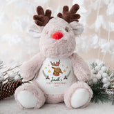 Personalised Baby’s First Christmas Reindeer Teddy – Soft Plush Toy Keepsake Gift for Newborn or Infant