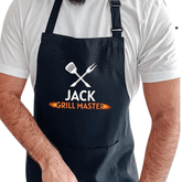 Personalised BBQ Apron For Men / Grill Master / Kitchen Barbecue Cooking Gift For Him Dad / Chef Husband Christmas Birthday Father's Day