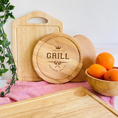 Personalised BBQ Cutting Board, King of the Grill Gift Father's Day for Dad