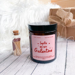 Personalised Be My Galentine Candle Gift For Friend Her Him Soy Wax Candle Vegan