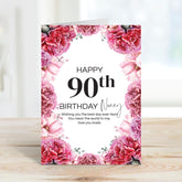 Personalised Birthday Card with ANY AGE and NAME Card for Nanny Grandma Friend Auntie Nan Nana Grandma for 40th 50th 60th 70th 80th 90th