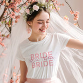 Personalised Bride T-shirt, Mrs last name, Honeymoon Top, Bachelorette Party, Engagement, Wedding Tee