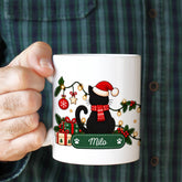 Personalised Cat Owner Christmas Mug, Cat Lover Gift