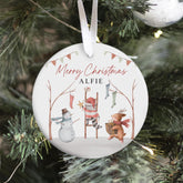 Personalised Ceramic Christmas Ornament Gift for Nephew Son Daughter Niece Grandson Granddaughter Custom Name Xmas Decoration Keepsake