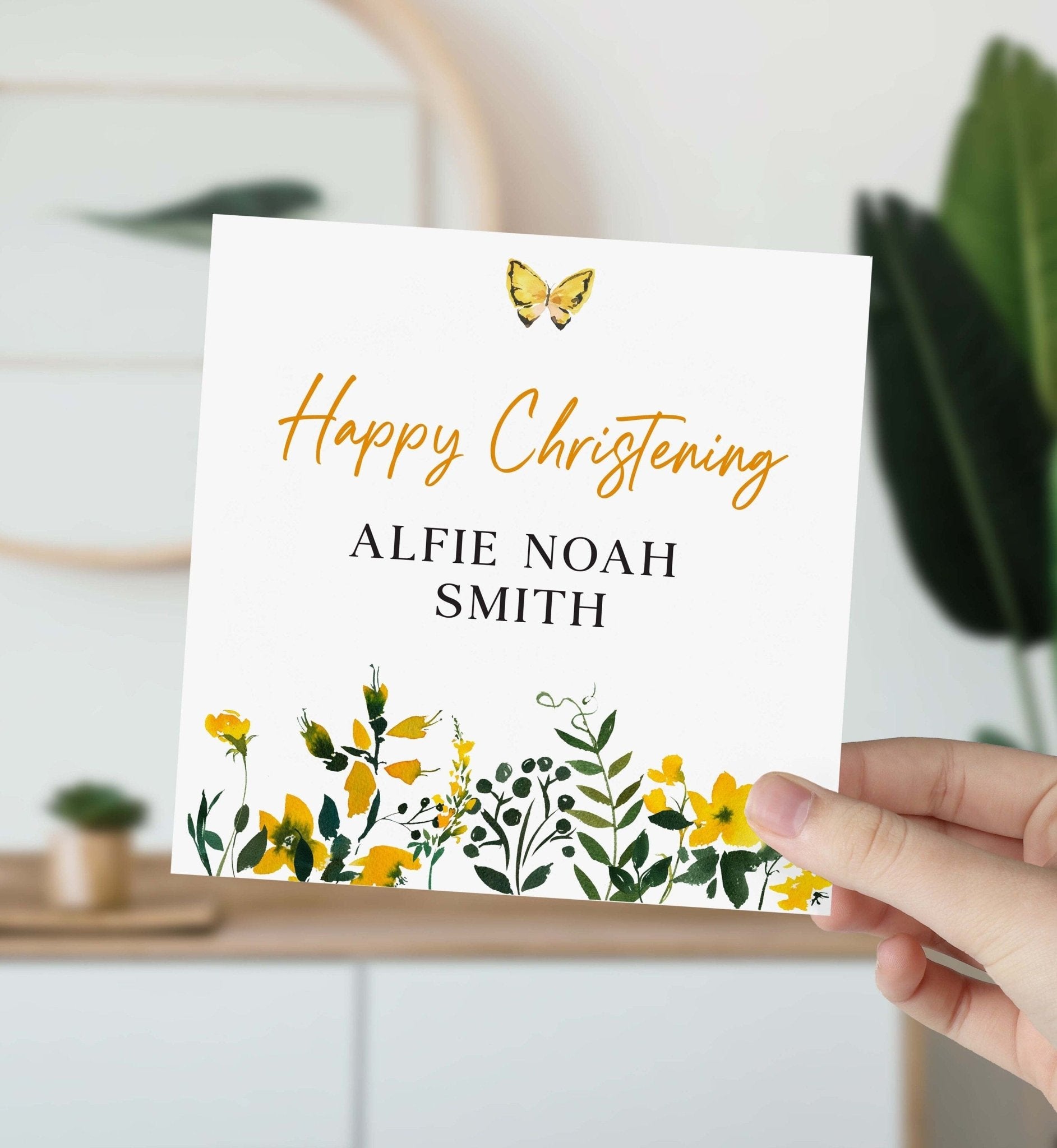 Personalised Christening Card With Name For Godson Goddaughter Nephew Niece Kids Granddaughter Grandson On Your Christening Day Keepsake