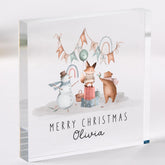 Personalised Christmas Acrylic Plaque Gift Cute Festive Keepsake for Son, Daughter, Niece or Nephew