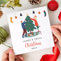 Personalised Christmas Card Couples Newlywed Engaged Married Wife Husband Her Him Boyfriend Girlfriend First 1St Xmas Together Card