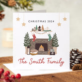 Personalised Christmas Card Family Name Last Name Xmas Card Xmas Gift Card Family Greeting Card Happy Merry Christmas