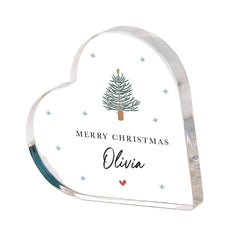 Personalised Christmas Gift, Acrylic Plaque with Name Keepsake Decoration for Friend Colleague Employee Corporate Present