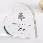 Personalised Christmas Gift, Acrylic Plaque with Name Keepsake Decoration for Friend Colleague Employee Corporate Present
