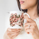 Personalised Christmas Mug, Festive Name Gift Xmas Gift Cup