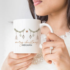 Personalised Christmas Mug Gift for Him Her Employee Secret Santa Corporate Xmas Cozy Coffee Mug